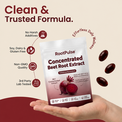 Concentrated Beet Root Extract 9,000mg Softgels